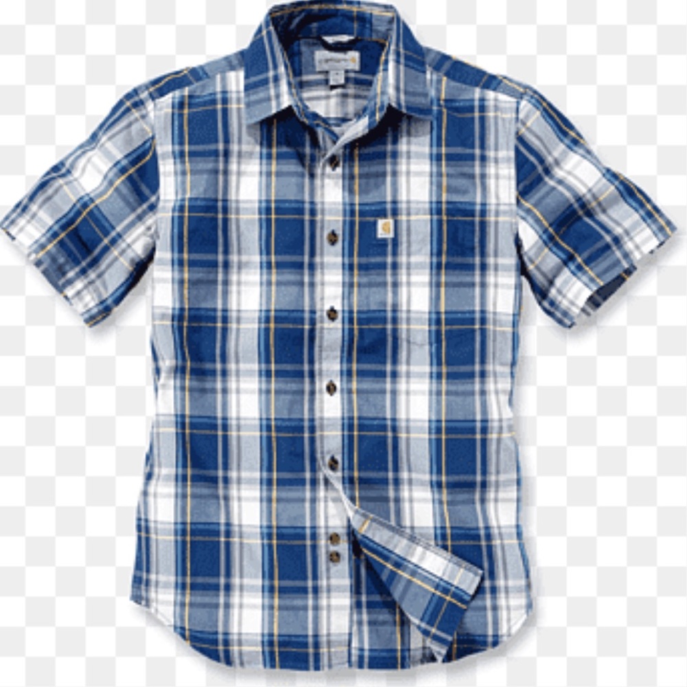 CARHARTT men’s relaxed fit lightweight short sleeve button up shirt SIZE Med